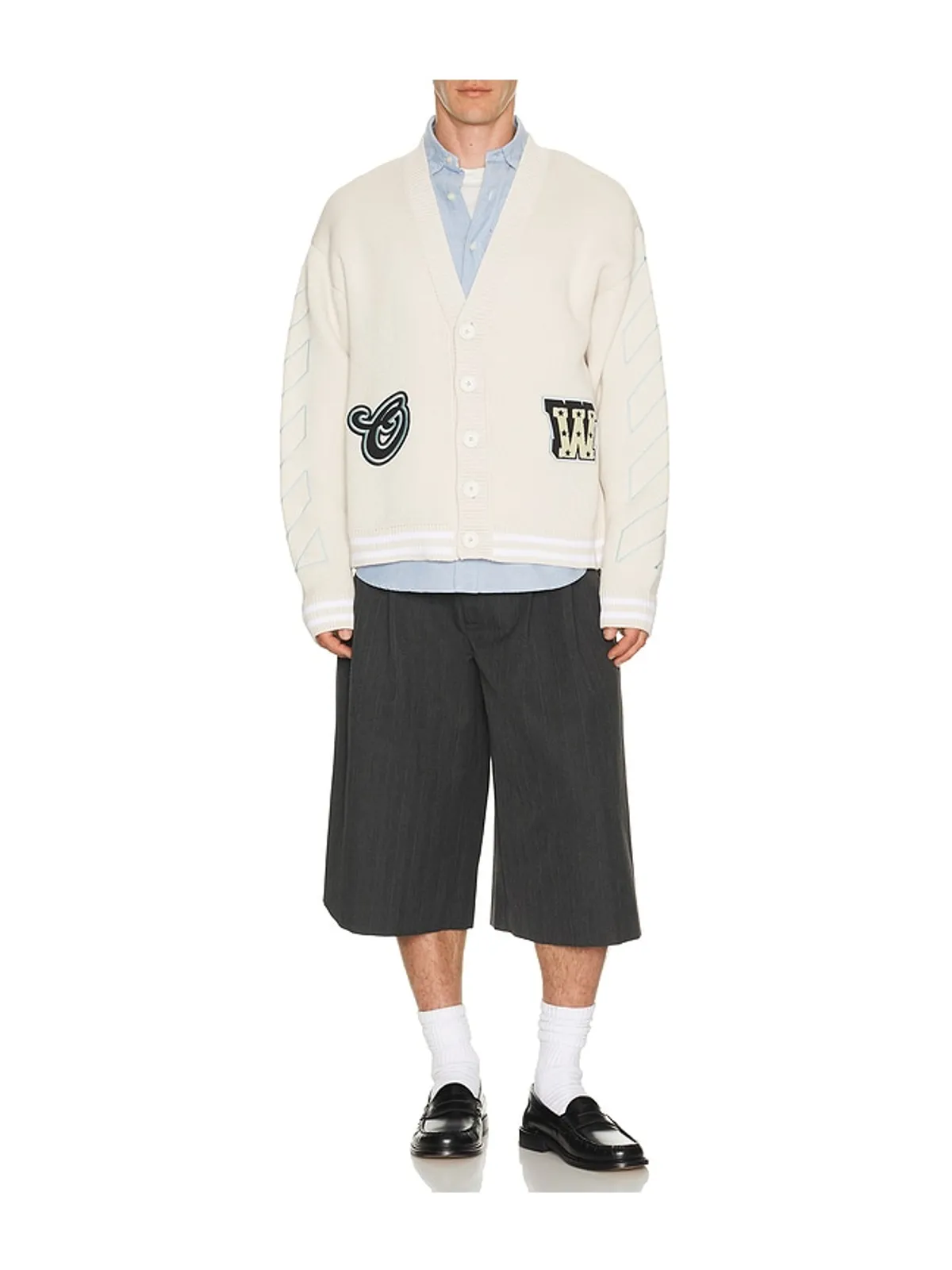 OFF-WHITE Star Logo Varsity Knit Cardigan - 画像4