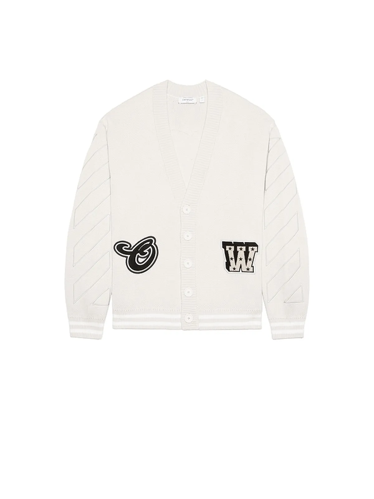 OFF-WHITE Star Logo Varsity Knit Cardigan - 画像5