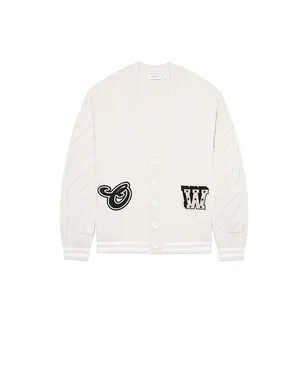 OFF-WHITE Star Logo Varsity Knit Cardigan - サムネイル5