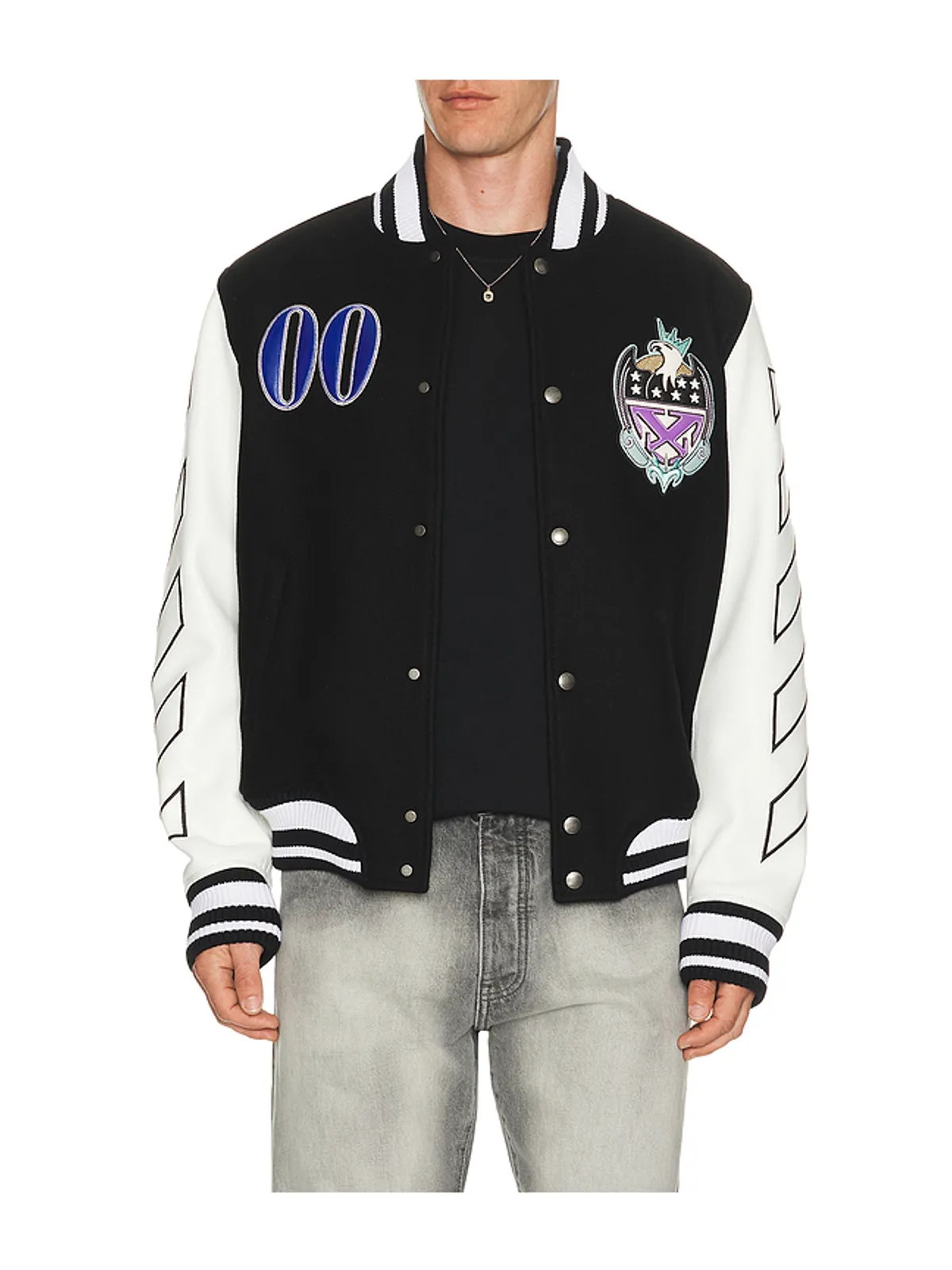 OFF-WHITE ROYAL JEWELS スタジャン - 画像1