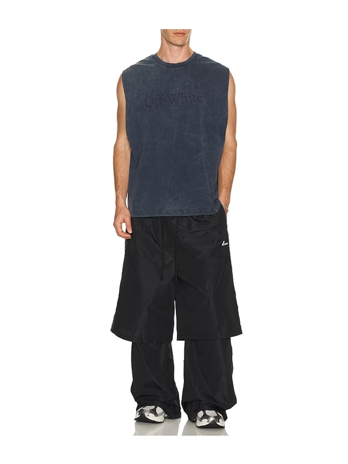 OFF-WHITE LAUNDRY スリーブレスTシャツ - 画像3