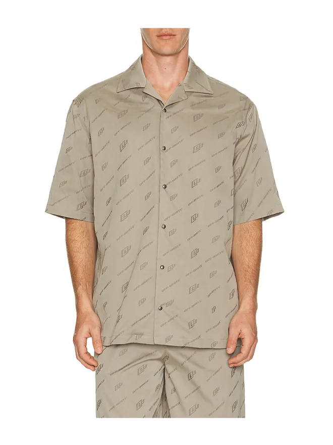 OFF-WHITE OFF-WHITE JACQUARD ボーリングシャツの商品画像