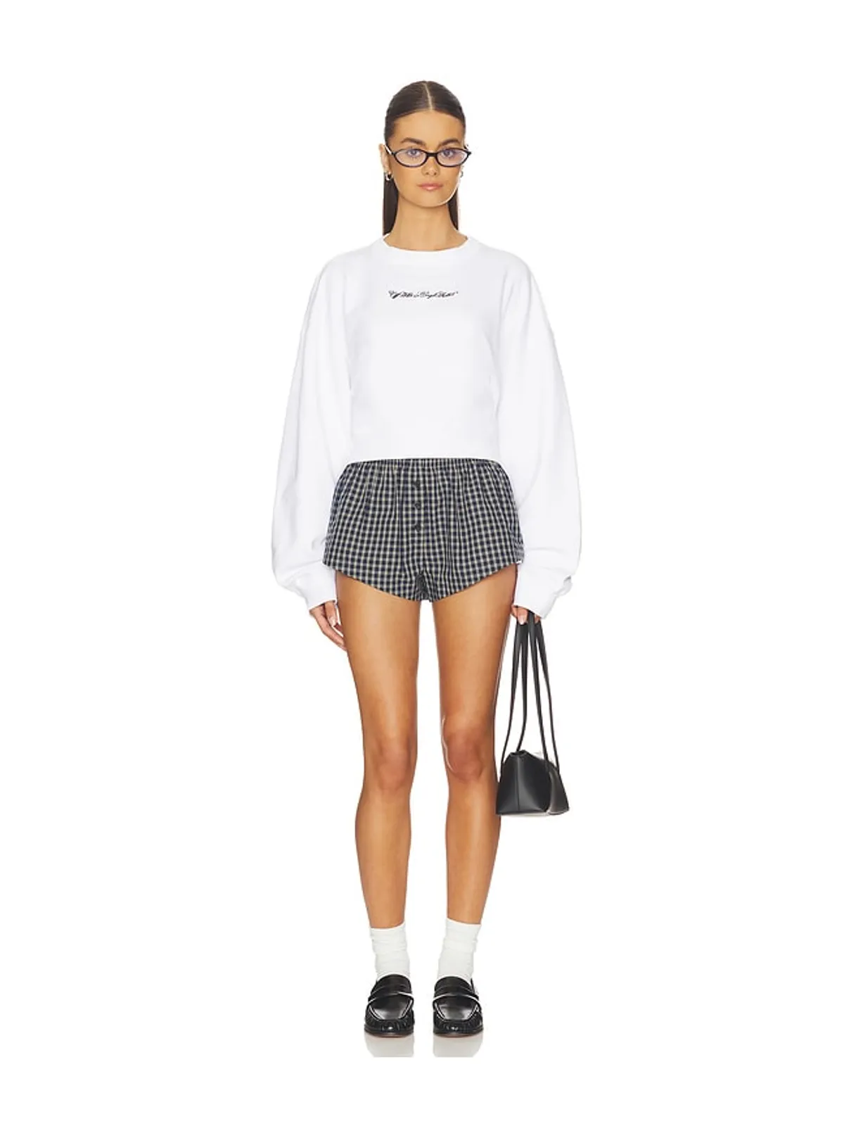 OFF-WHITE EMBROIDERED ARROW SCRIPT スウェットシャツ - 画像5