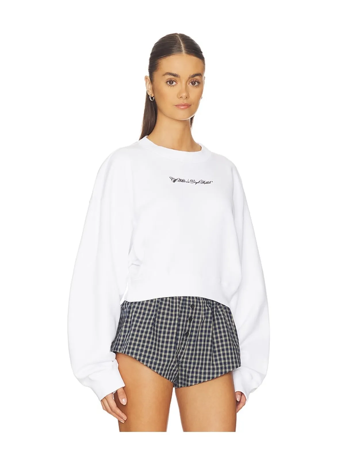 OFF-WHITE EMBROIDERED ARROW SCRIPT スウェットシャツ - 画像3