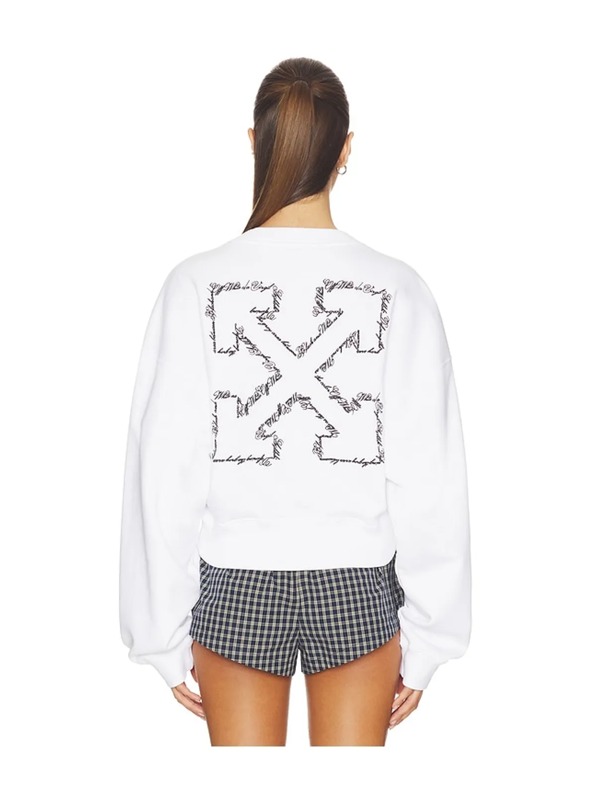 OFF-WHITE EMBROIDERED ARROW SCRIPT スウェットシャツ - 画像4