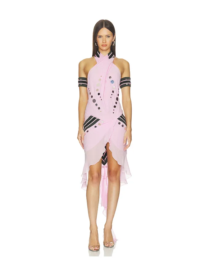 OFF-WHITE OFF-WHITE GEO MIRROR RIB ドレスの商品画像