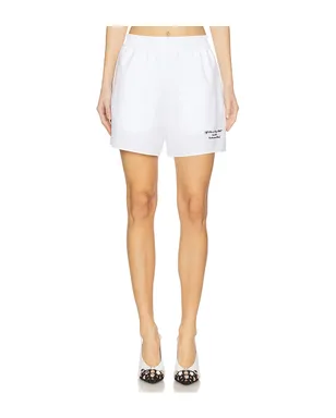 OFF-WHITE POPLIN エンブロイダードエラスティックウエストショートパンツ - サムネイル1