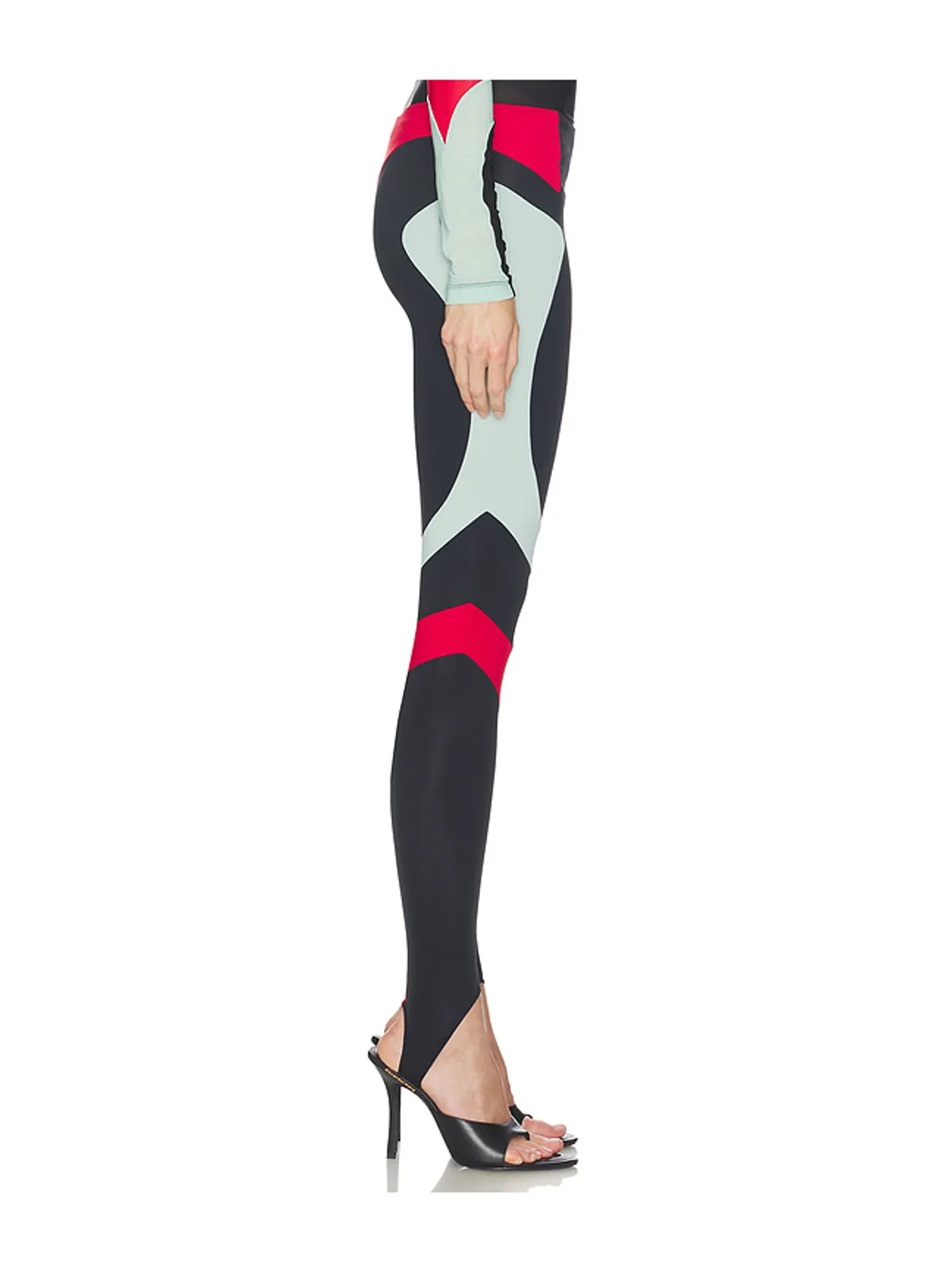 OFF-WHITE COLOR BLOCK LEGGINGS パンツ - 画像2