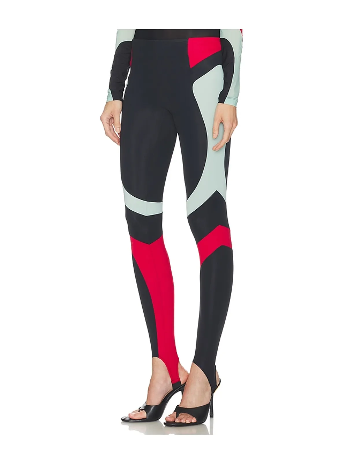 OFF-WHITE COLOR BLOCK LEGGINGS パンツ - 画像3