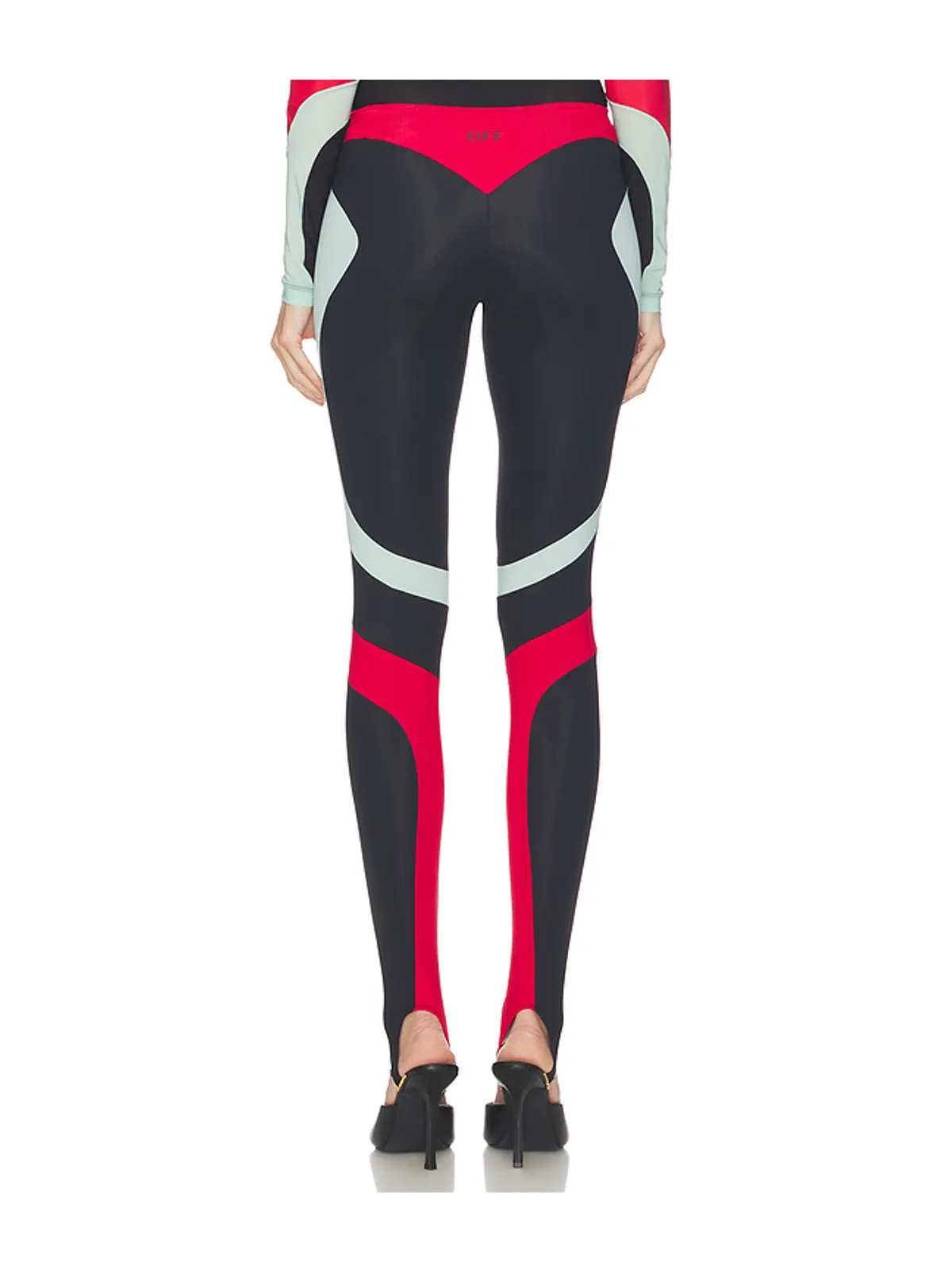 OFF-WHITE COLOR BLOCK LEGGINGS パンツ - 画像4