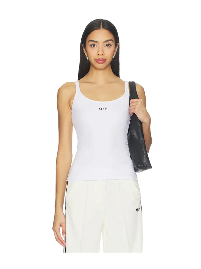 OFF-WHITE OFF-WHITE OFF STAMP RIB TANK トップの商品画像