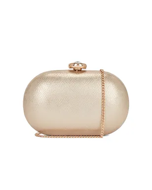 olga berg Marta Metallic Clutch - サムネイル1