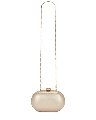olga berg Marta Metallic Clutch - サムネイル5