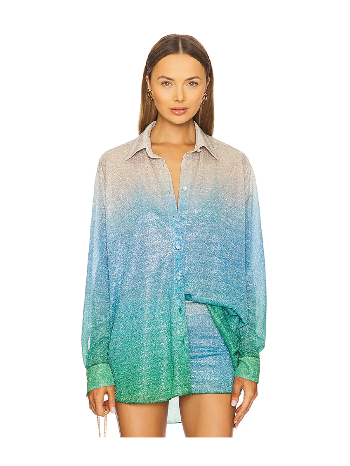 Oseree LUMIERE SHADE トップ - Green,Blue. - 画像2