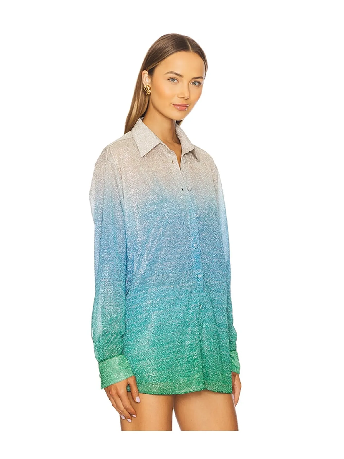 Oseree LUMIERE SHADE トップ - Green,Blue. - 画像3