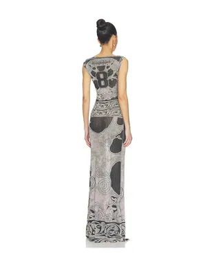 Ottolinger MESH ガウン - Black, Grey. - サムネイル3