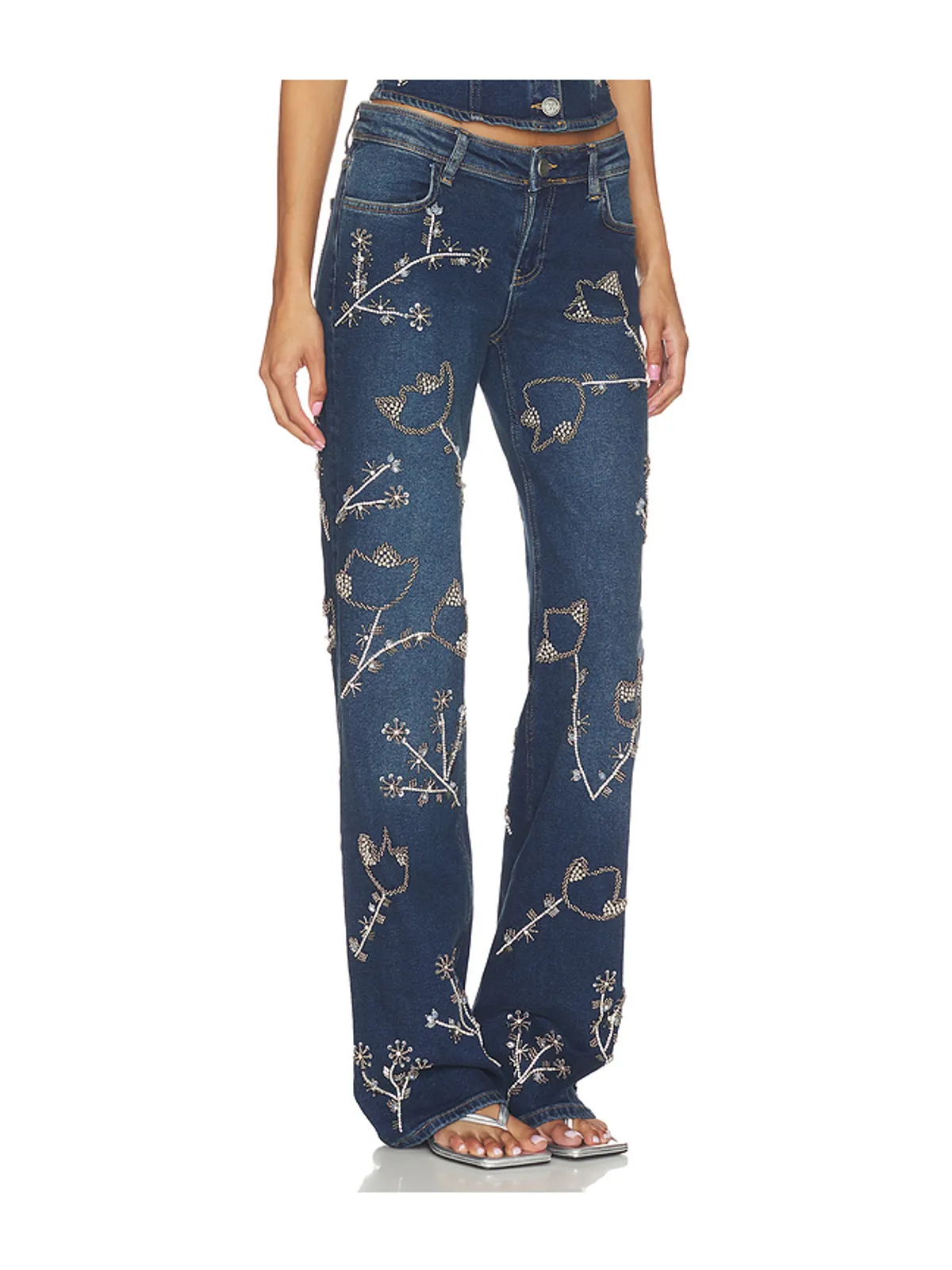 OW Collection NOVA EMBELLISHED DENIM デニム - 画像2