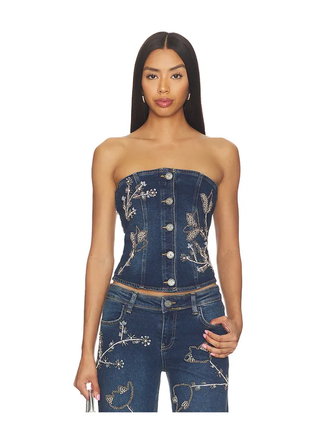 OW Collection OW Collection NOVA EMBELLISHED DENIM トップの商品画像