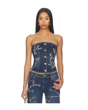OW Collection NOVA EMBELLISHED DENIM トップ - サムネイル1
