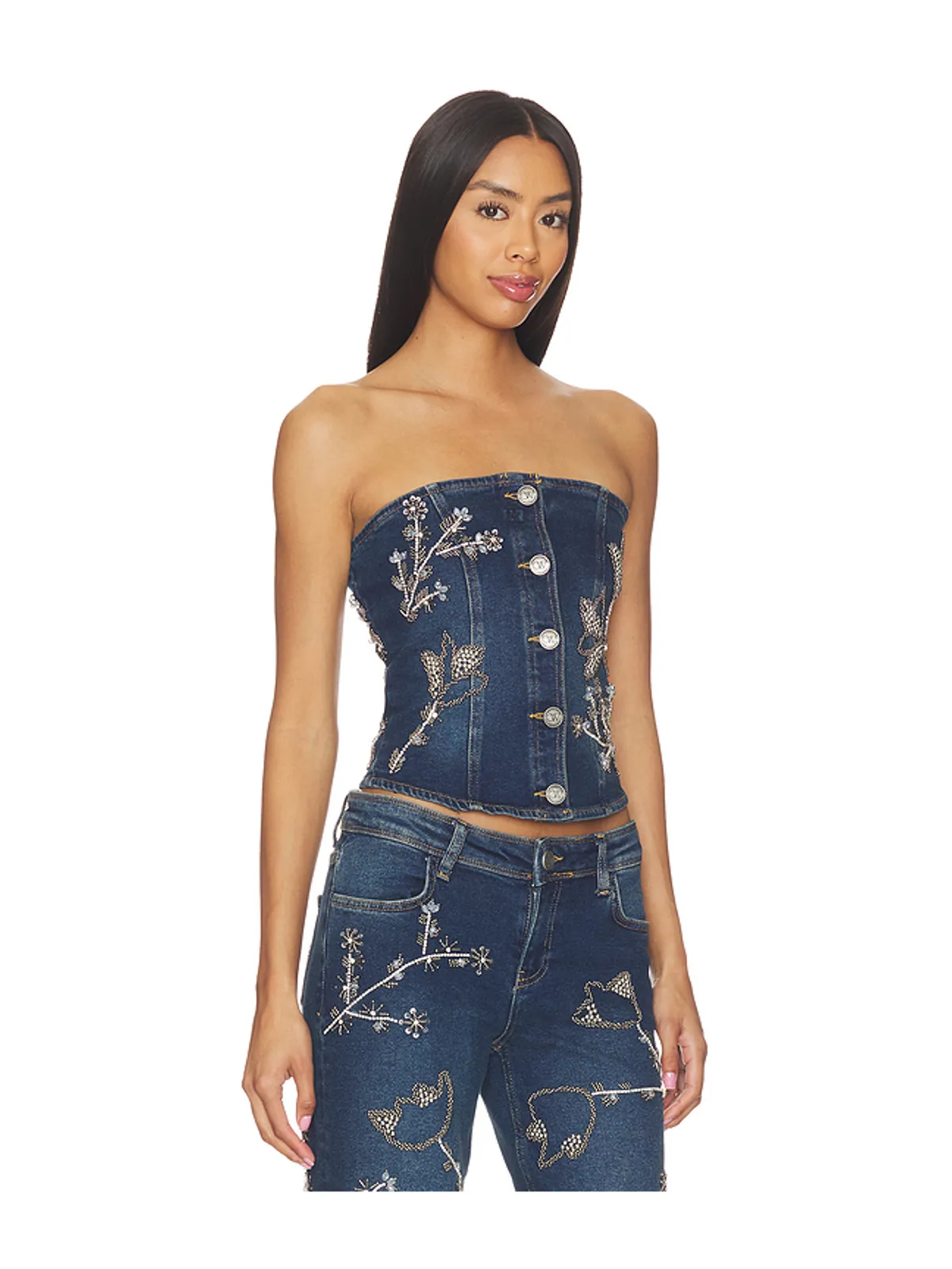OW Collection NOVA EMBELLISHED DENIM トップ - 画像2
