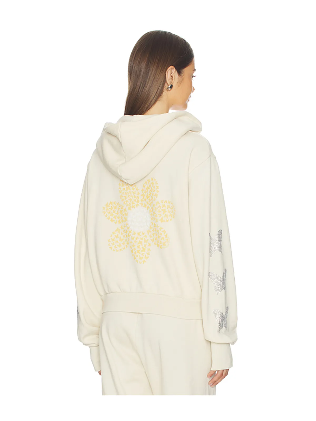 Lauren Moshi BUTTERFLY DAISY クロップジッパーパーカー - 画像1