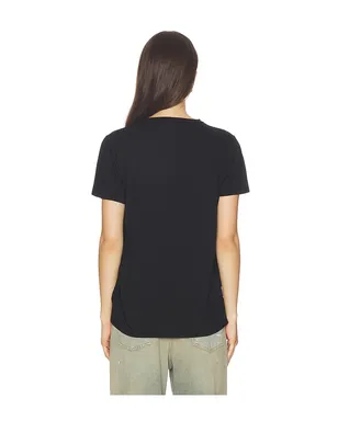 Lauren Moshi CRYSTAL TONGUE SKULL ボーイフレンドTシャツ - サムネイル3