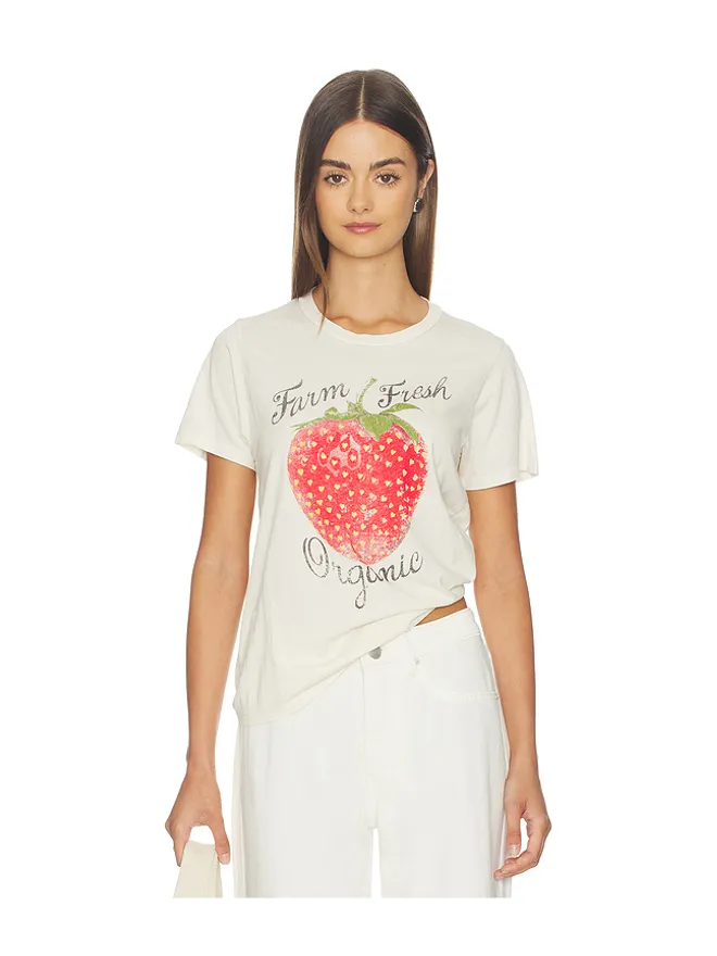 Lauren Moshi Lauren Moshi ORGANIC STRAWBERRY VINTAGE TEE グラフィックTシャツの商品画像
