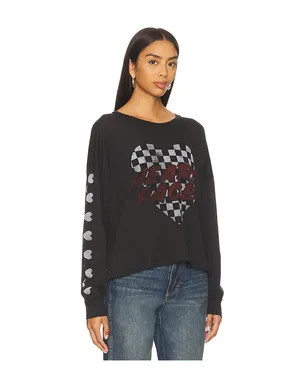 Lauren Moshi LUELLA 長袖ドロップショルダーTシャツ - サムネイル2