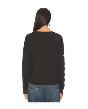 Lauren Moshi LUELLA 長袖ドロップショルダーTシャツ - サムネイル3