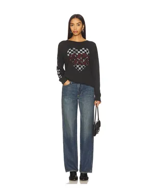 Lauren Moshi LUELLA 長袖ドロップショルダーTシャツ - サムネイル4