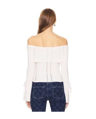 LOBA PAULET OFF THE SHOULDER セーター - サムネイル4