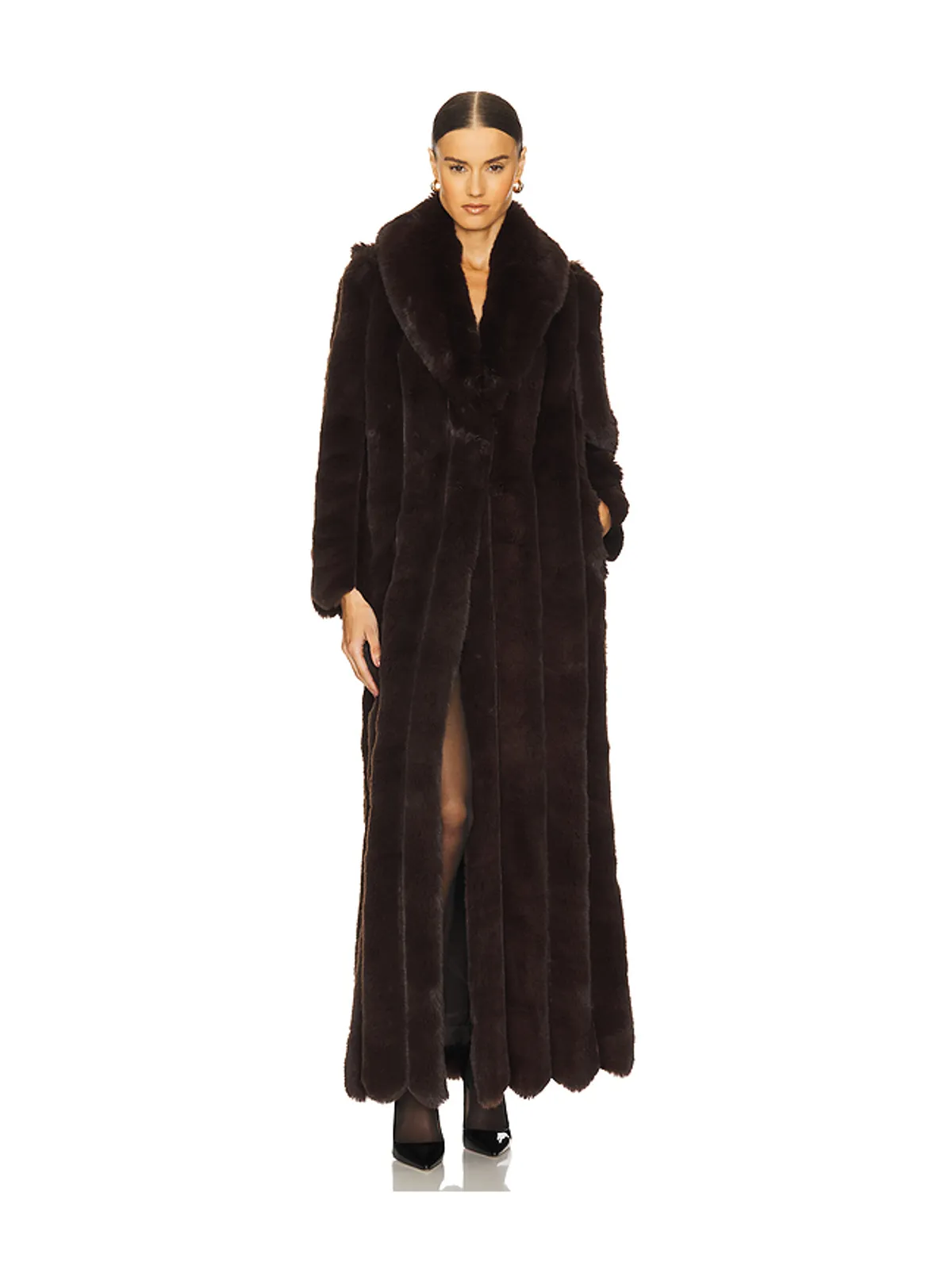 LOBA LUCIANA FAUX FUR MAXI コート - 画像1