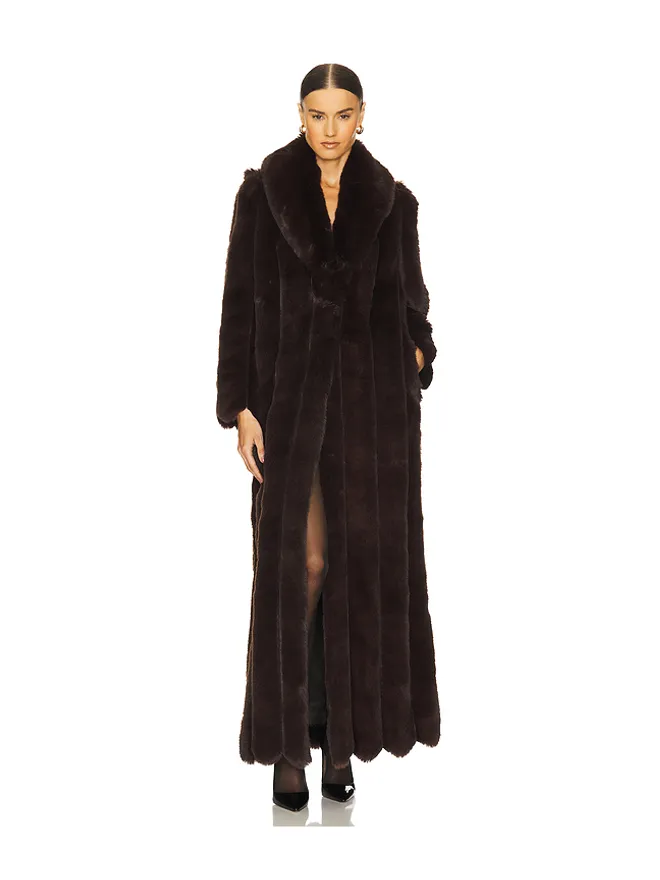 LOBA LOBA LUCIANA FAUX FUR MAXI コートの商品画像
