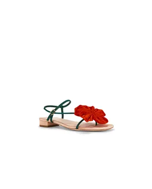 Loeffler Randall GENEVIEVE フラットサンダル - Red,Green. - サムネイル2