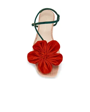 Loeffler Randall GENEVIEVE フラットサンダル - Red,Green. - サムネイル4