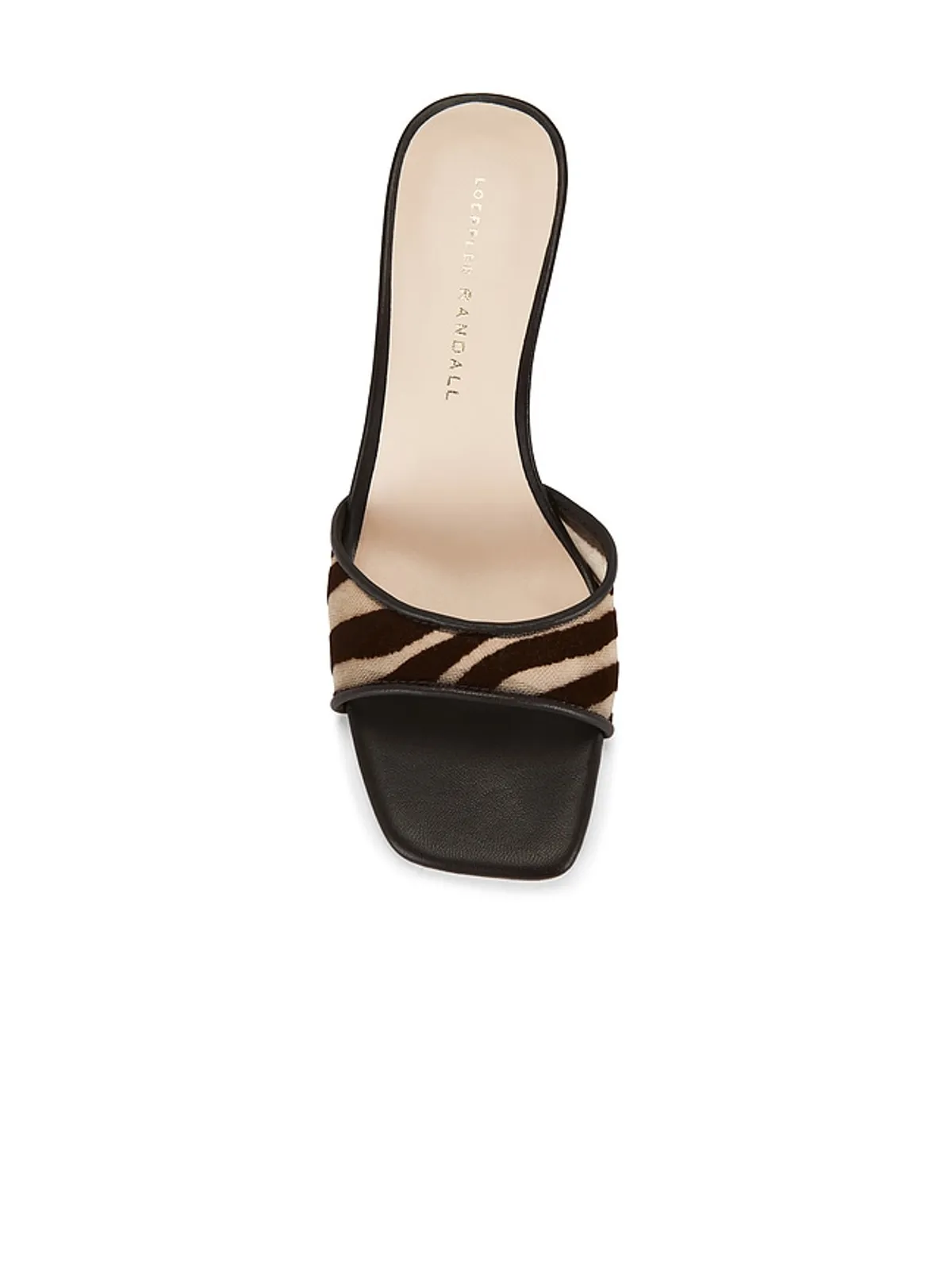 Loeffler Randall TAVIA ヒールサンダル - Black,Nude. - 画像4
