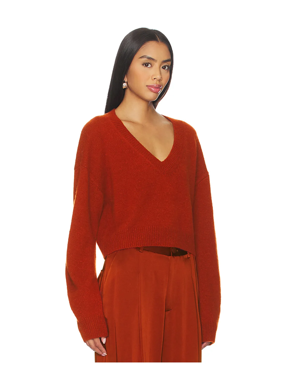 Lapointe セーター - Red, brown. - 画像2