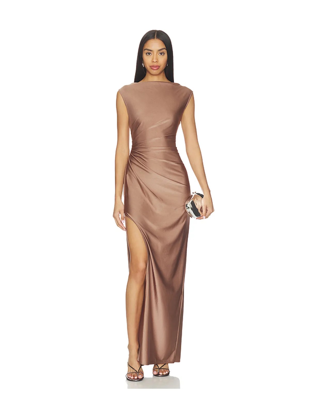 Lapointe RUCHED GOWN WITH SLIT ガウン - 画像1