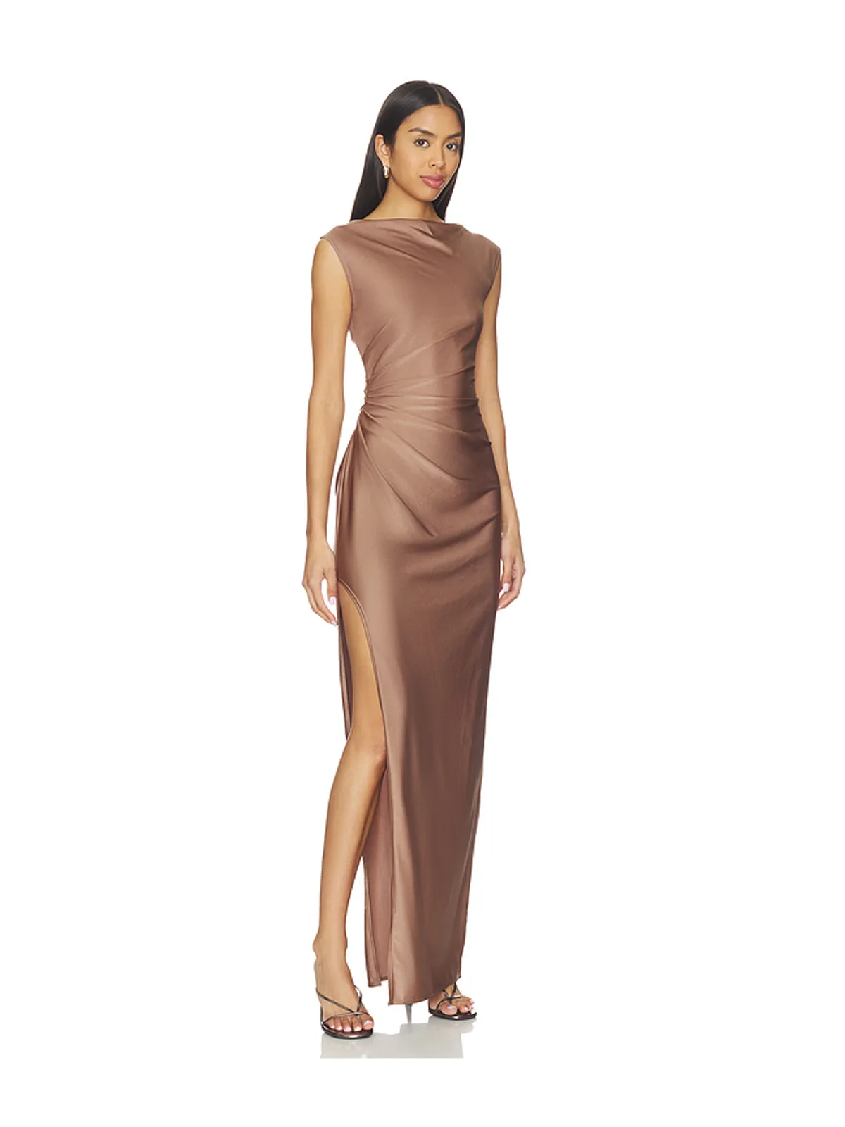 Lapointe RUCHED GOWN WITH SLIT ガウン - 画像2