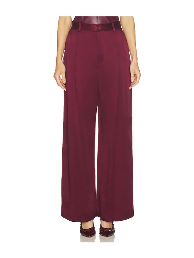 Lapointe Lapointe SATIN PLEATED WIDE LEG パンツの商品画像