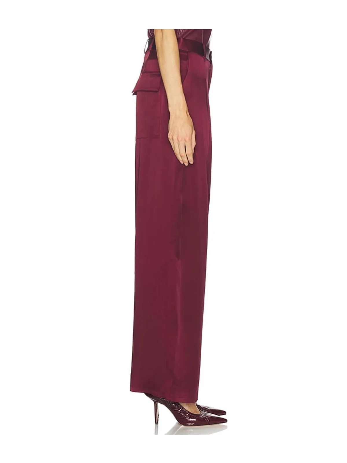 Lapointe SATIN PLEATED WIDE LEG パンツ - 画像3