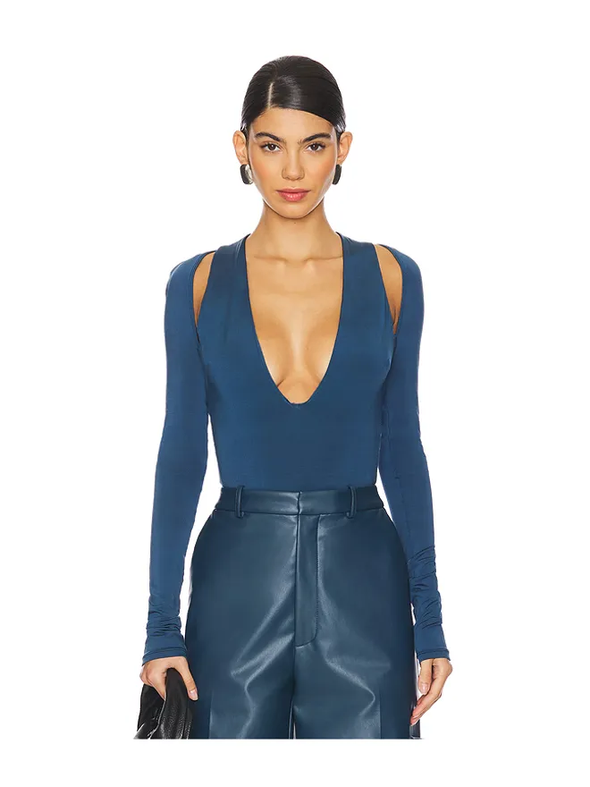 Lapointe Lapointe Vネックボディスーツの商品画像