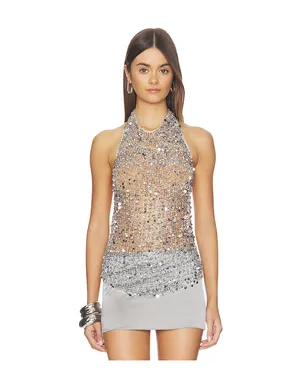 Lapointe SEQUIN HALTER トップ - サムネイル1