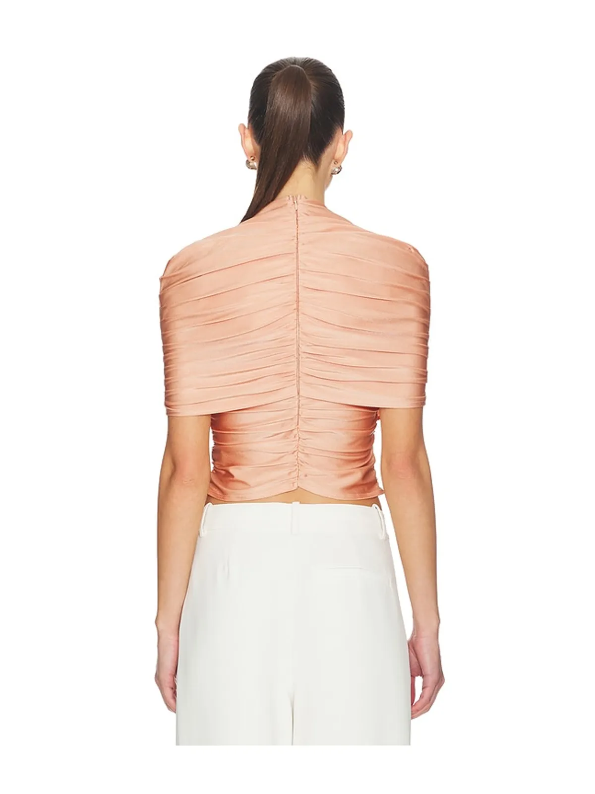 Lapointe MOCK NECK RUCHED TOP トップ - 画像3