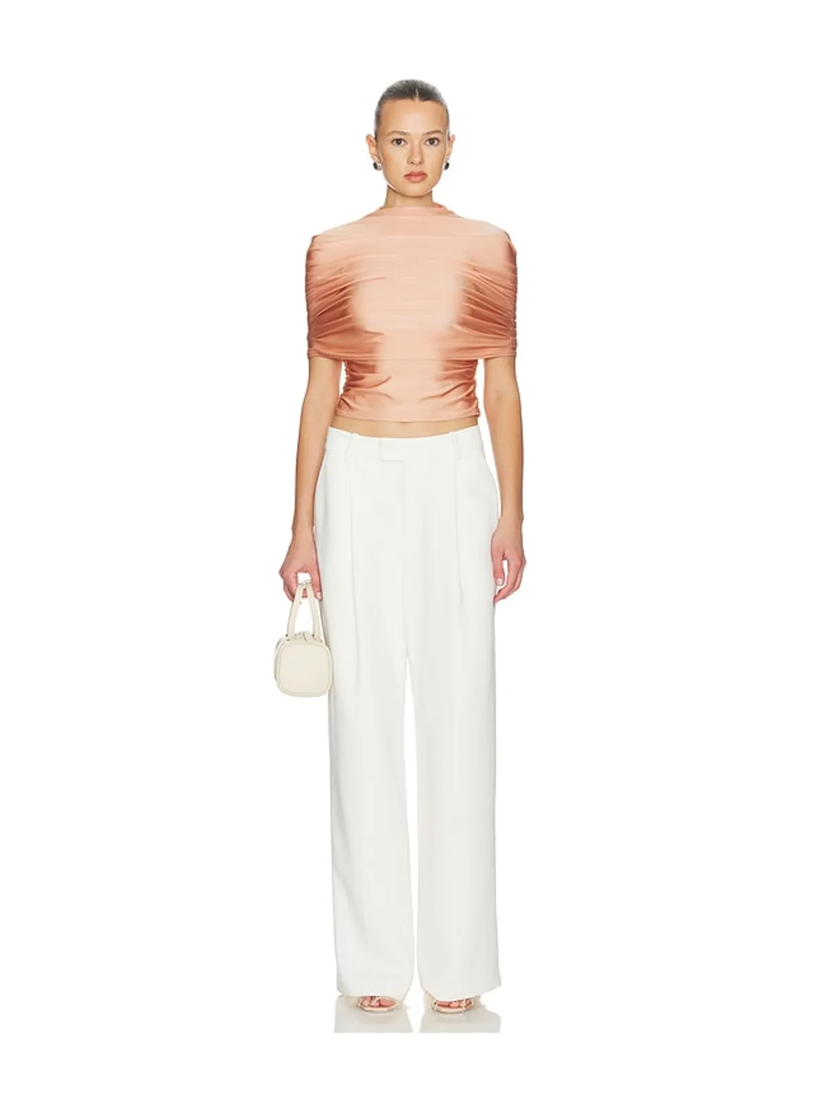 Lapointe MOCK NECK RUCHED TOP トップ - 画像4