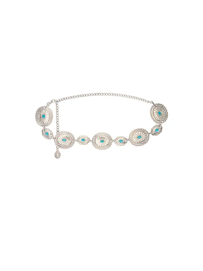 Lovers and Friends Lovers and Friends AUREA ベルト - Metallic Silver,Teal.の商品画像