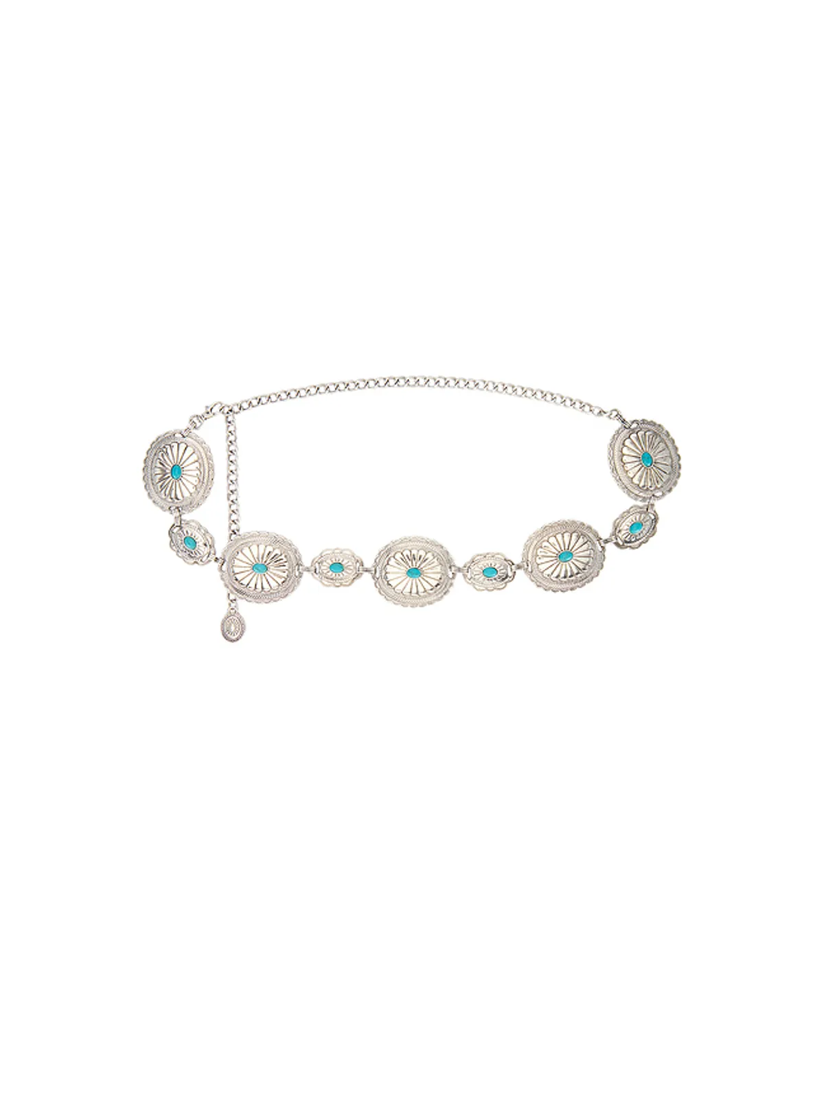 Lovers and Friends AUREA ベルト - Metallic Silver,Teal. - 画像1