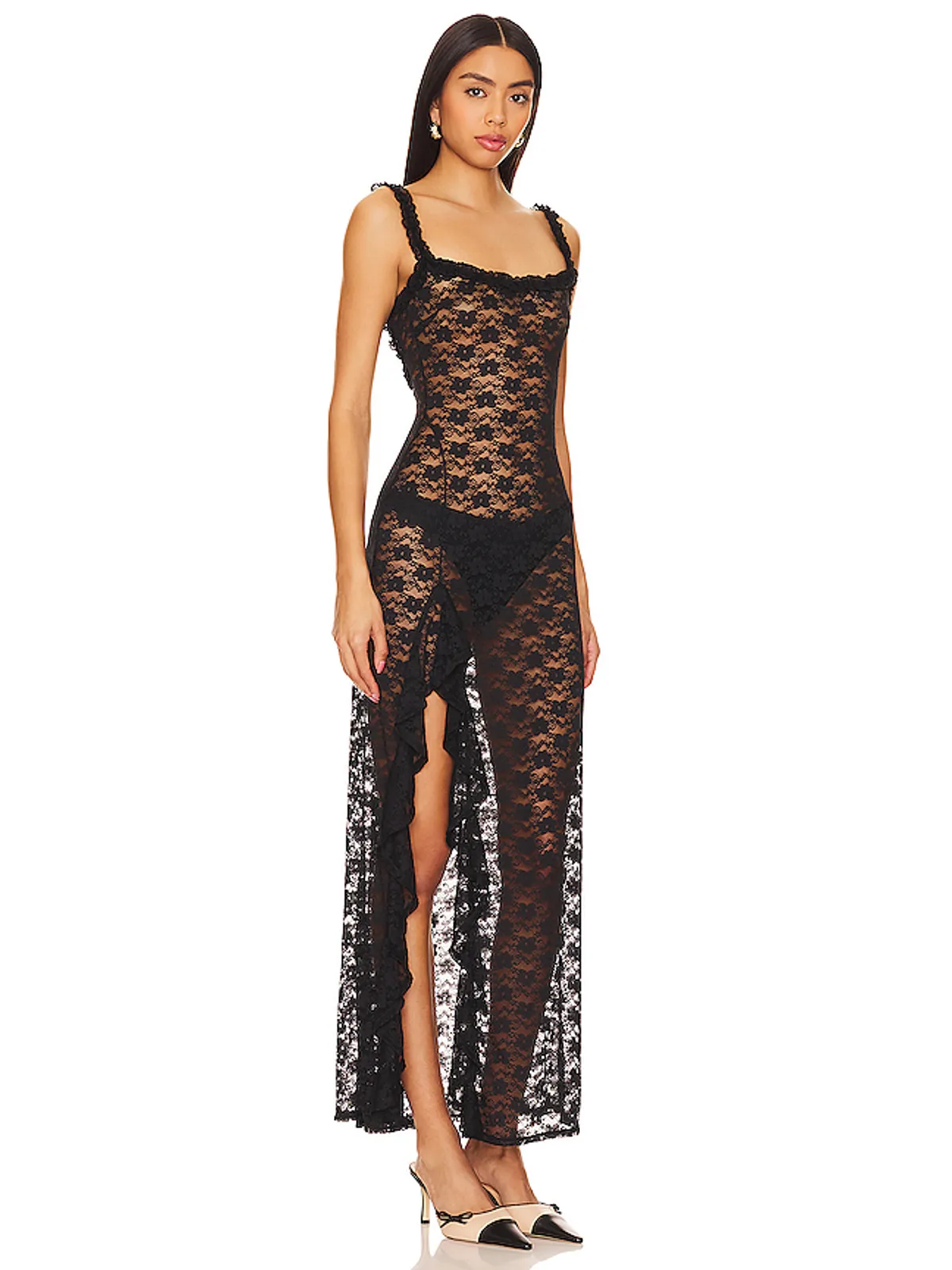 Lovers and Friends DREW SHEER MAXI ドレス - 画像2
