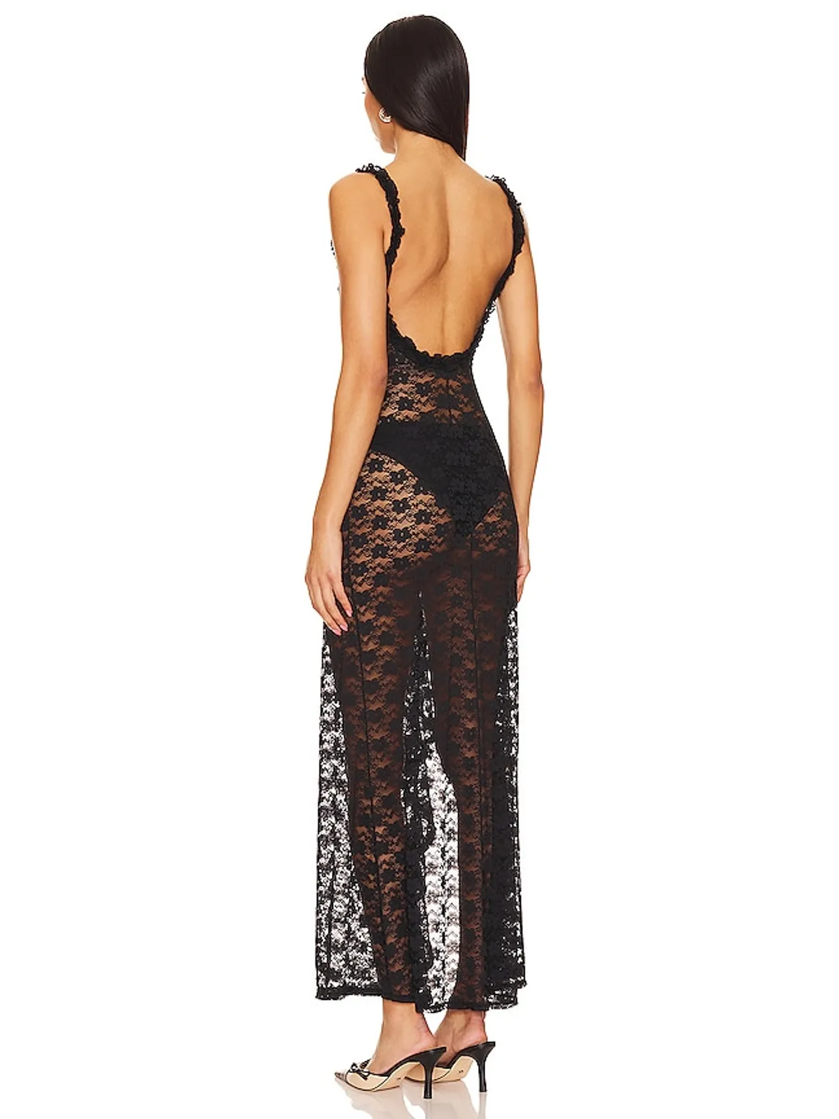 Lovers and Friends DREW SHEER MAXI ドレス - 画像3