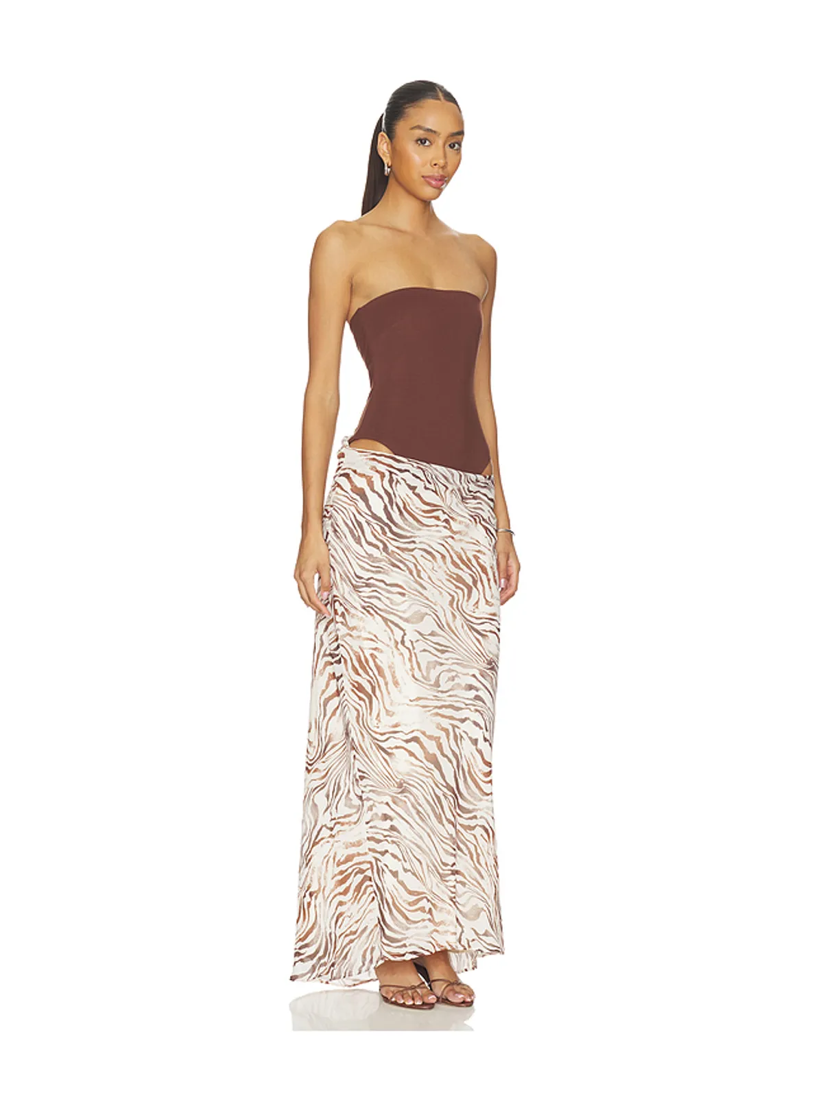 Lovers and Friends ANNELI ドレス - Beige,Brown. - 画像2